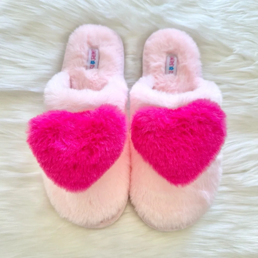 HEART FUR SLIPPERS